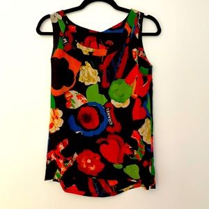 Chanel multicolored sleeveless blouse